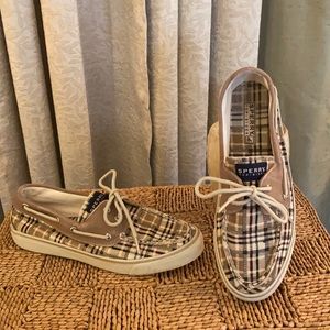 Sperry Top Sider Plaid Boat Shoes